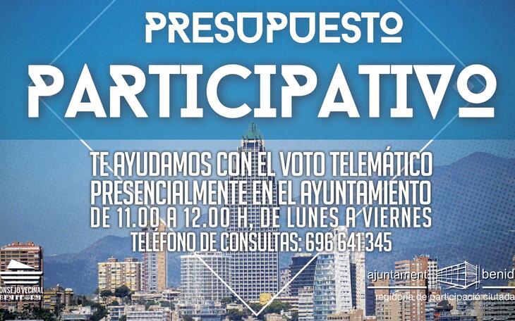 El Ayuntamiento habilita un servicio de ayuda presencial para votar las propuestas del Presupuesto Participativo 2025